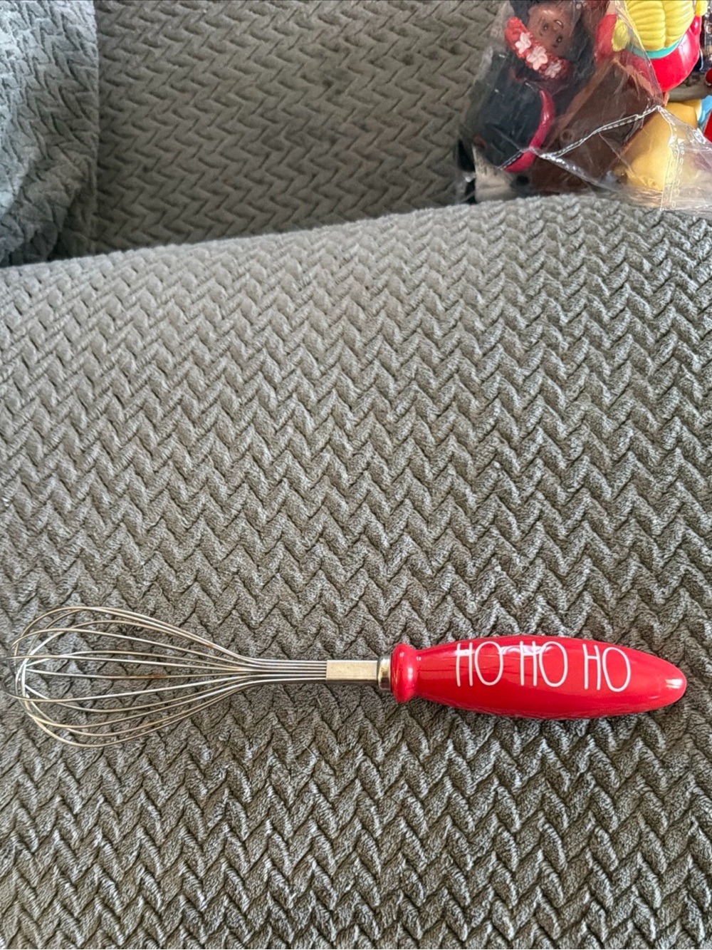Rae Dunn Red 'HO HO HO' Holiday Whisk